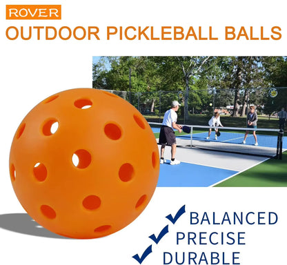 Pickleball 74MM Durable 40 Holes Outdoor 6/12/24Pcs Pickleballs 26G Outdoor for Competition Pickleball Packs of Pickleballs