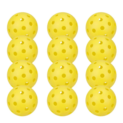 Pickleball 74MM Durable 40 Holes Outdoor 6/12/24Pcs Pickleballs 26G Outdoor for Competition Pickleball Packs of Pickleballs