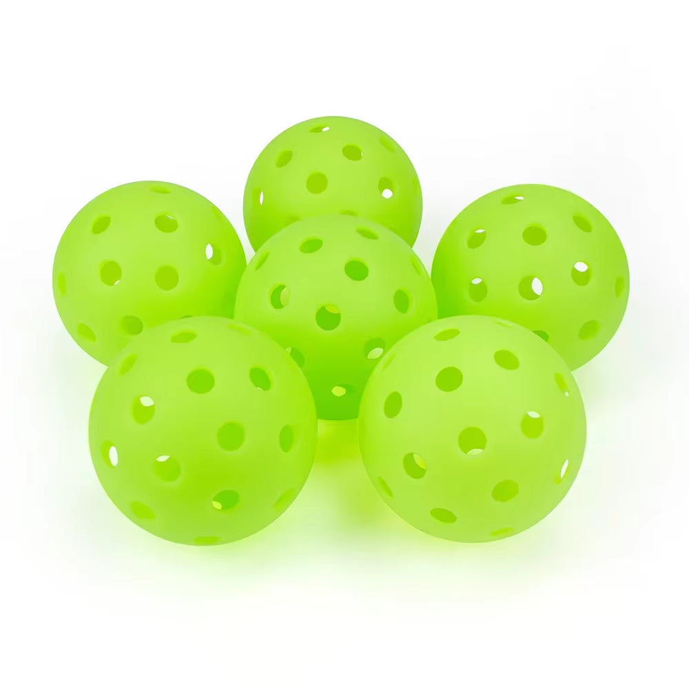 Pickleball 74MM Durable 40 Holes Outdoor 6/12/24Pcs Pickleballs 26G Outdoor for Competition Pickleball Packs of Pickleballs