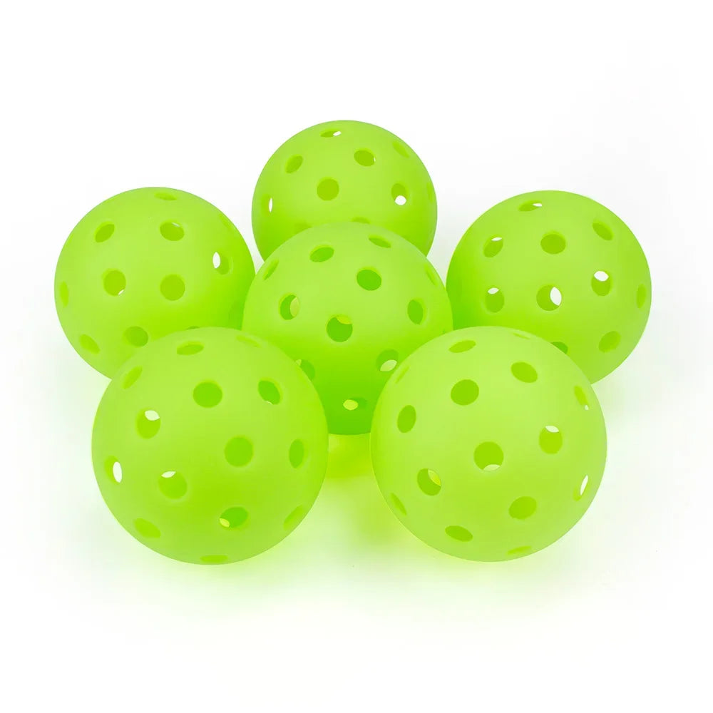 Pickleball 74MM Durable 40 Holes Outdoor 6/12/24Pcs Pickleballs 26G Outdoor for Competition Pickleball Packs of Pickleballs