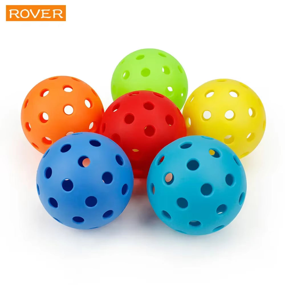 Pickleball 74MM Durable 40 Holes Outdoor 6/12/24Pcs Pickleballs 26G Outdoor for Competition Pickleball Packs of Pickleballs